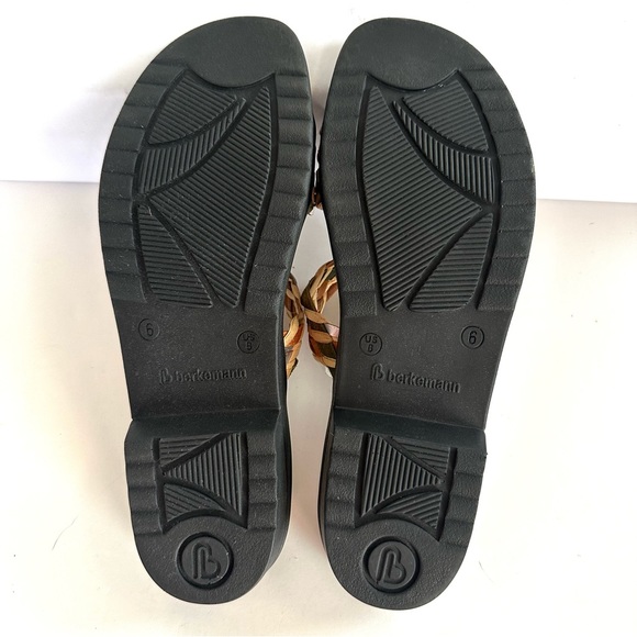 BERKEMANN TREIST MULTI-COLORED DOUBLE BRAIDED STRAP SLIDES MULES SANDALS Sz8 - Picture 6 of 12